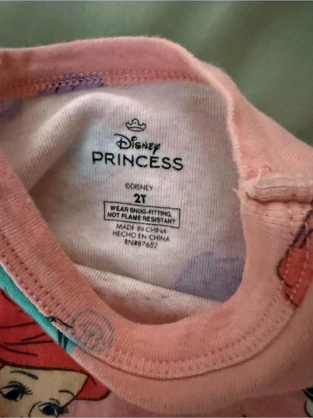 Disney Princess Toddler Pink Graphic Tee